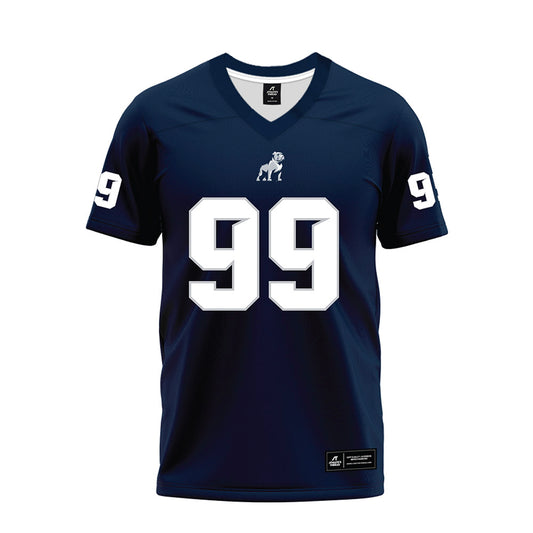 Samford - NCAA Football : Tyler Durant - Navy Premium Football Jersey-0
