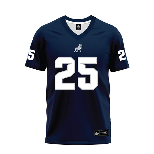 Samford - NCAA Football : William Pruitt - Navy Premium Football Jersey-0