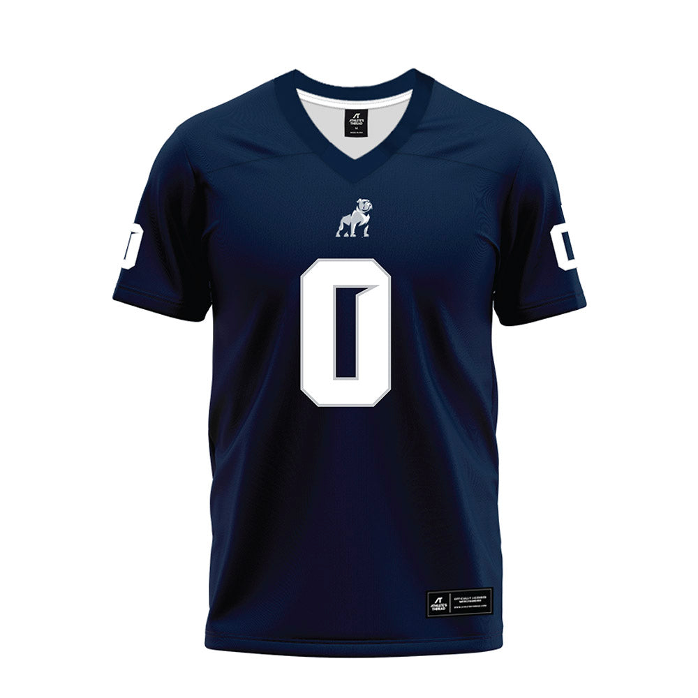 Samford - NCAA Football : Cj Evans - Navy Premium Football Jersey-0