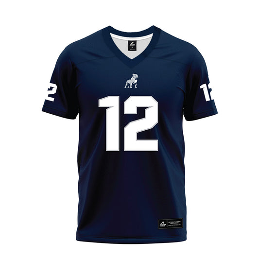 Samford - NCAA Football : charlie gilliam - Navy Premium Football Jersey-0