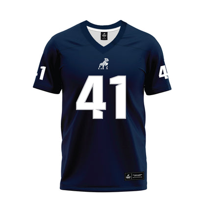 Samford - NCAA Football : Jake Haynes - Navy Premium Football Jersey-0