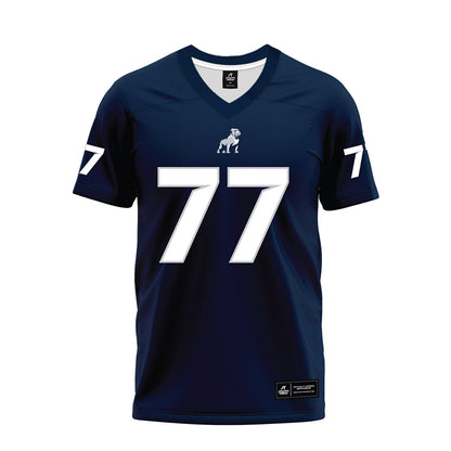 Samford - NCAA Football : Kaleb Pearley - Navy Premium Football Jersey-0