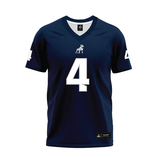Samford - NCAA Football : Nik Scalzo - Navy Premium Football Jersey-0
