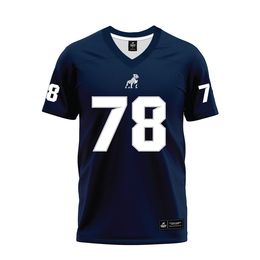 Samford - NCAA Football : Duncan Johnson - Navy Premium Football Jersey-0