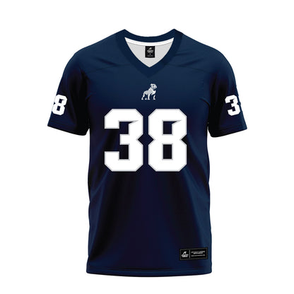 Samford - NCAA Football : Emerson Russell - Navy Premium Football Jersey-0