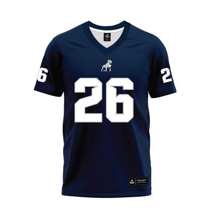 Samford - NCAA Football : Mitch Owen - Navy Premium Football Jersey-0