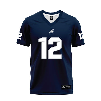 Samford - NCAA Football : Brendan Jenkins - Navy Premium Football Jersey-0