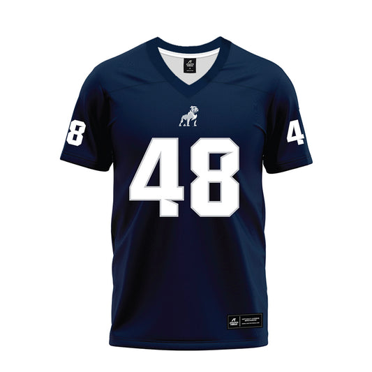 Samford - NCAA Football : Nour Tayara - Navy Premium Football Jersey-0