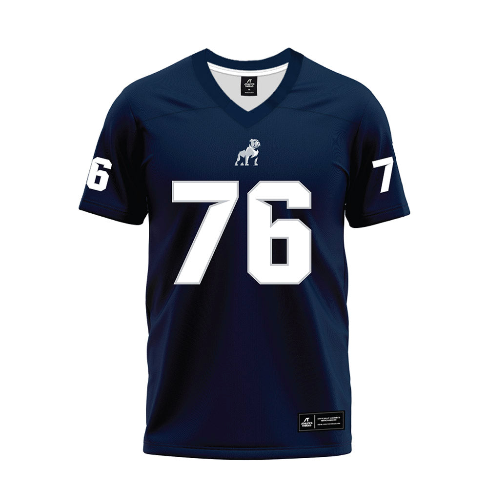 Samford - NCAA Football : Michael Snow - Navy Premium Football Jersey-0