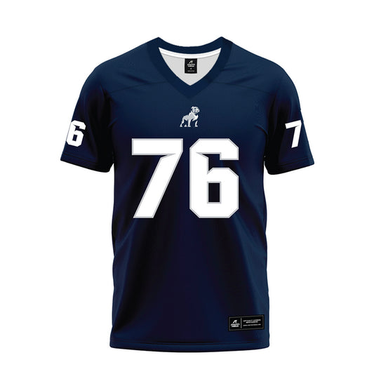 Samford - NCAA Football : Michael Snow - Navy Premium Football Jersey-0