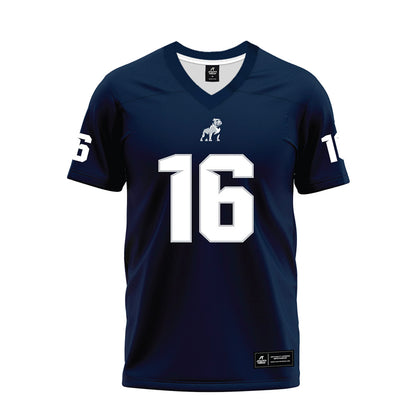 Samford - NCAA Football : Dylon Henderson - Navy Premium Football Jersey-0