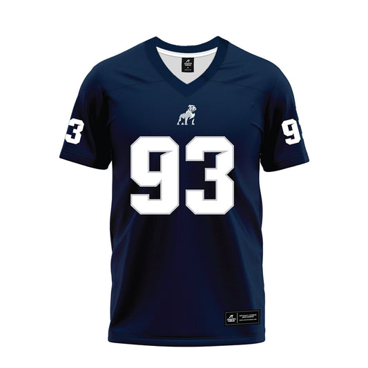 Samford - NCAA Football : Daniel Bettis - Navy Premium Football Jersey-0