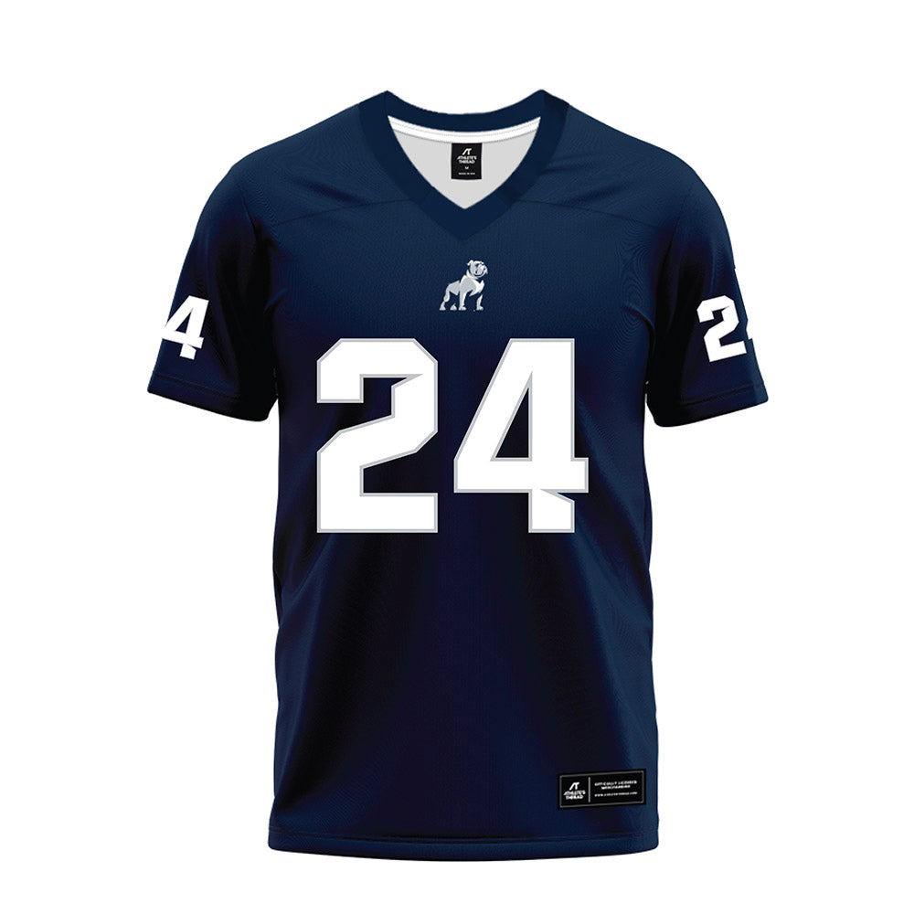 Samford - NCAA Football : tristan williams - Navy Premium Football Jersey-0