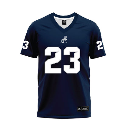 Samford - NCAA Football : Noah Young - Navy Premium Football Jersey-0