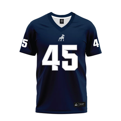 Samford - NCAA Football : Cannon Pigg - Navy Premium Football Jersey-0