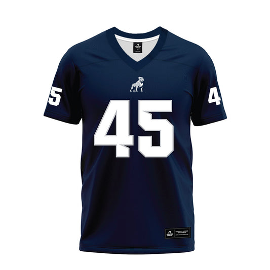 Samford - NCAA Football : Cannon Pigg - Navy Premium Football Jersey-0