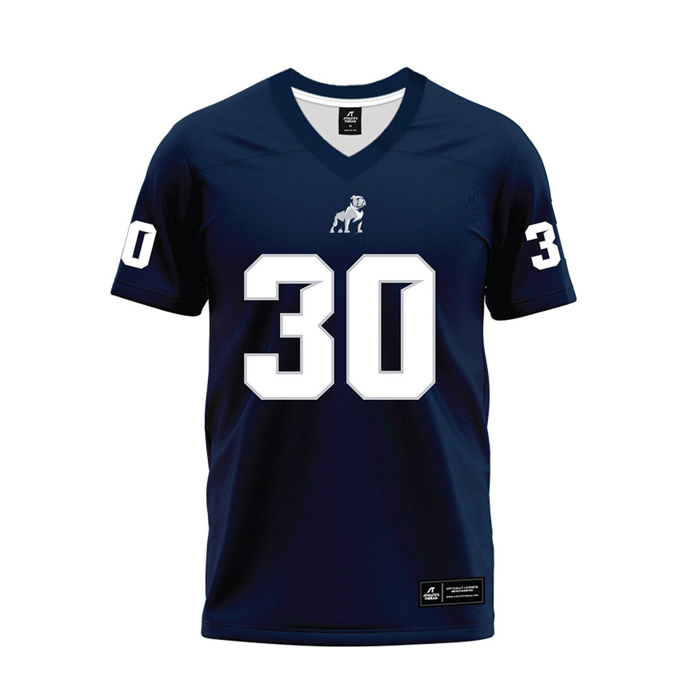 Samford - NCAA Football : Cooper Greer - Navy Premium Football Jersey-0