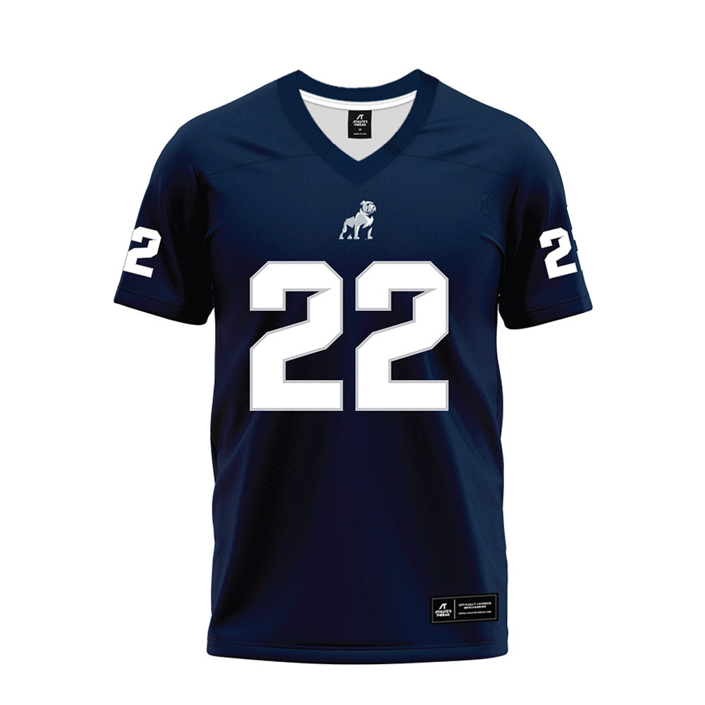 Samford - NCAA Football : Kenyon Cherry - Navy Premium Football Jersey-0