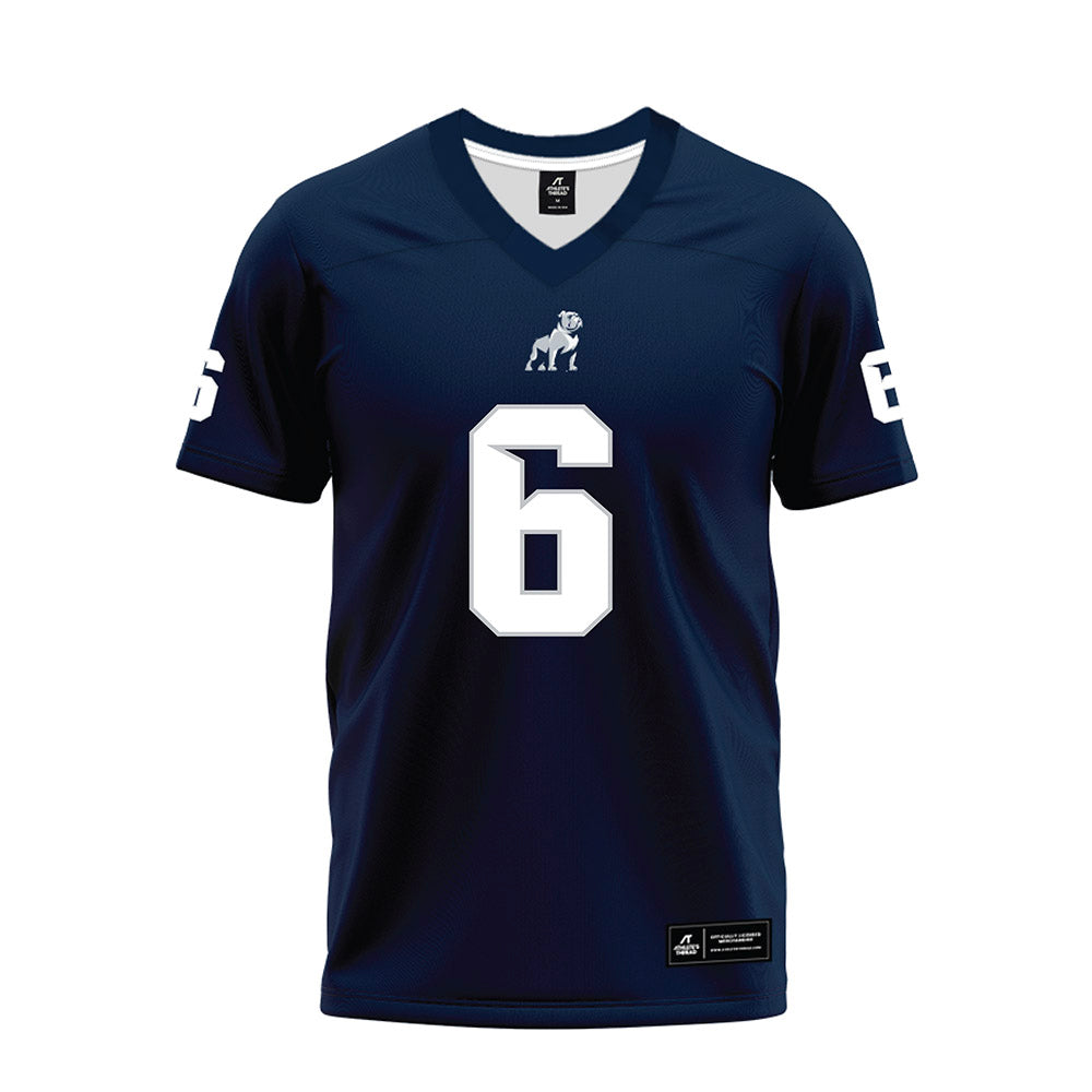 Samford - NCAA Football : Jalen Nelson - Navy Premium Football Jersey-0