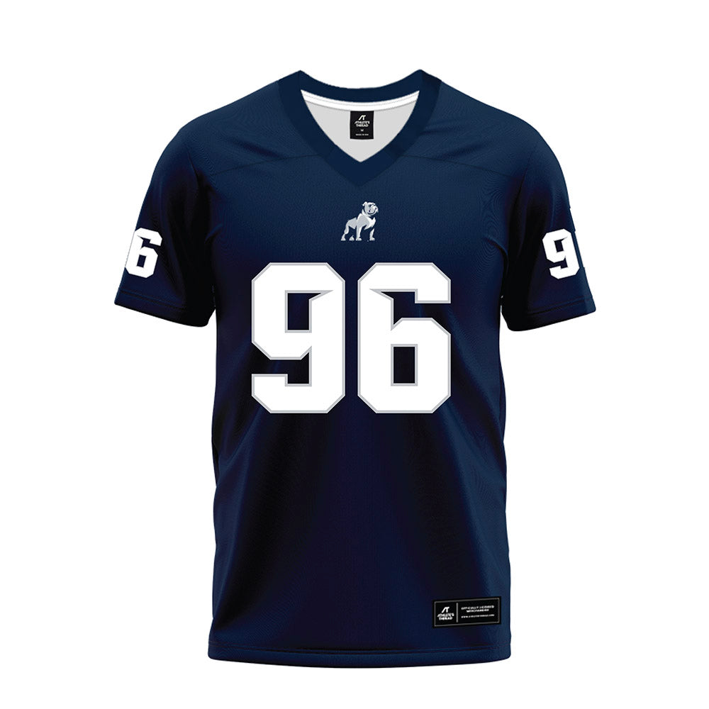 Samford - NCAA Football : Nazir Sy - Navy Premium Football Jersey-0