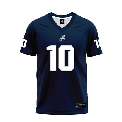 Samford - NCAA Football : Aj Johnson - Navy Premium Football Jersey-0