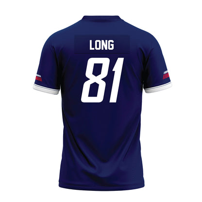 South Alabama - NCAA Football : Brec Long - Blue Premium Football Jersey-1