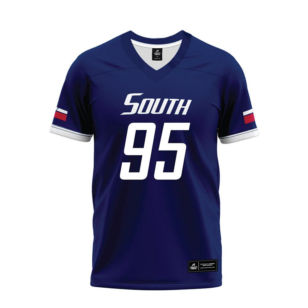 South Alabama - NCAA Football : Jalyn Durgan - Blue Premium Football Jersey-0