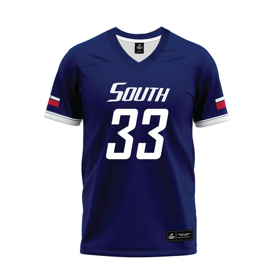 South Alabama - NCAA Football : Dorian Smith - Blue Premium Football Jersey-0