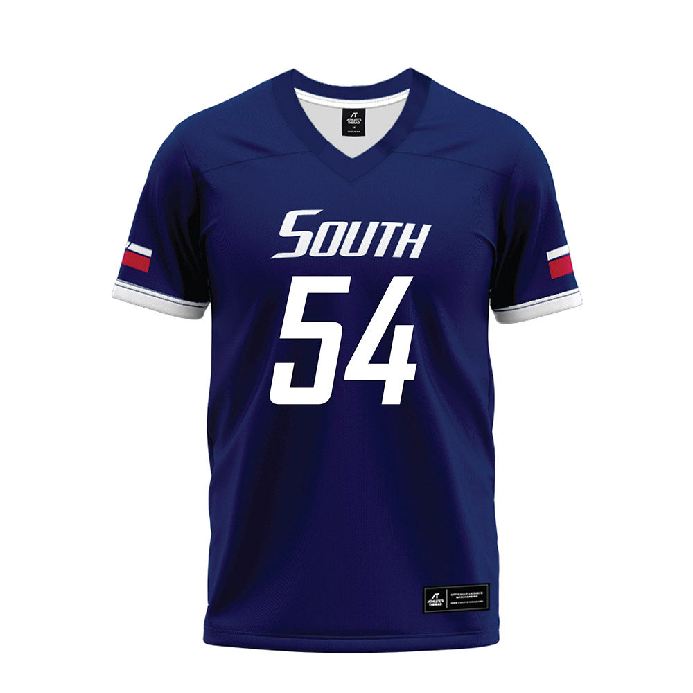 South Alabama - NCAA Football : Leavy Johnson - Blue Premium Football Jersey-0