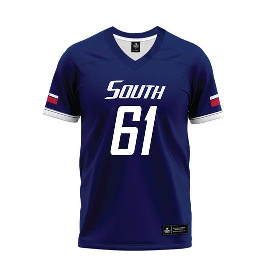 South Alabama - NCAA Football : Julius Kidd - Blue Premium Football Jersey-0