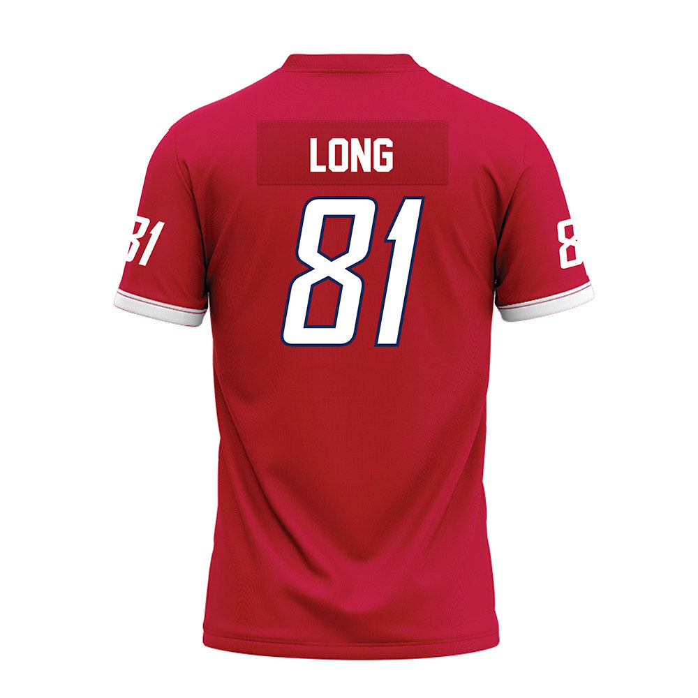 South Alabama - NCAA Football : Brec Long - Red Premium Football Jersey-1