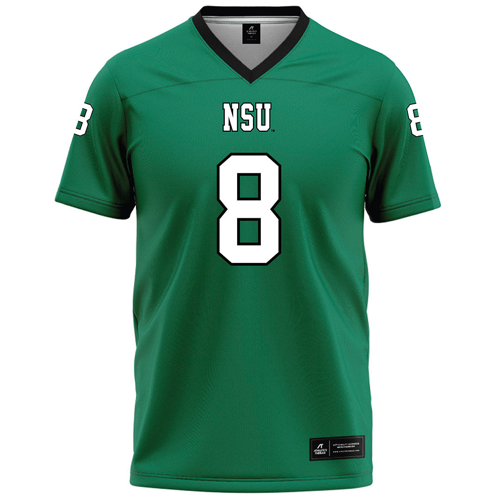 Northeastern State - NCAA Football : Khaden Walker - Green Premium Football Jersey-0