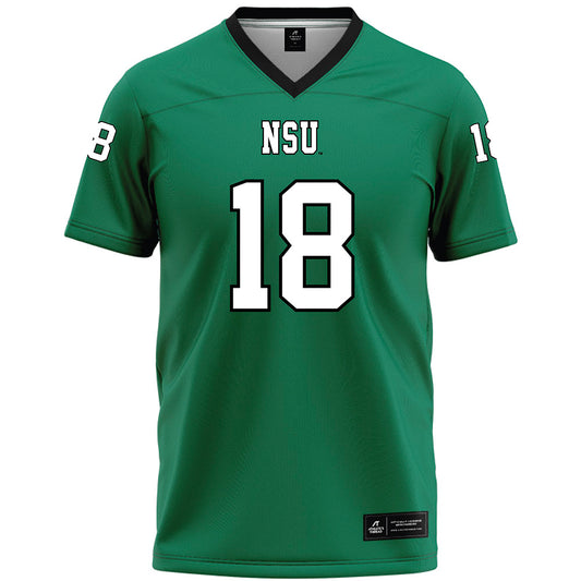 Northeastern State - NCAA Football : Kod Finley - Green Premium Football Jersey-0
