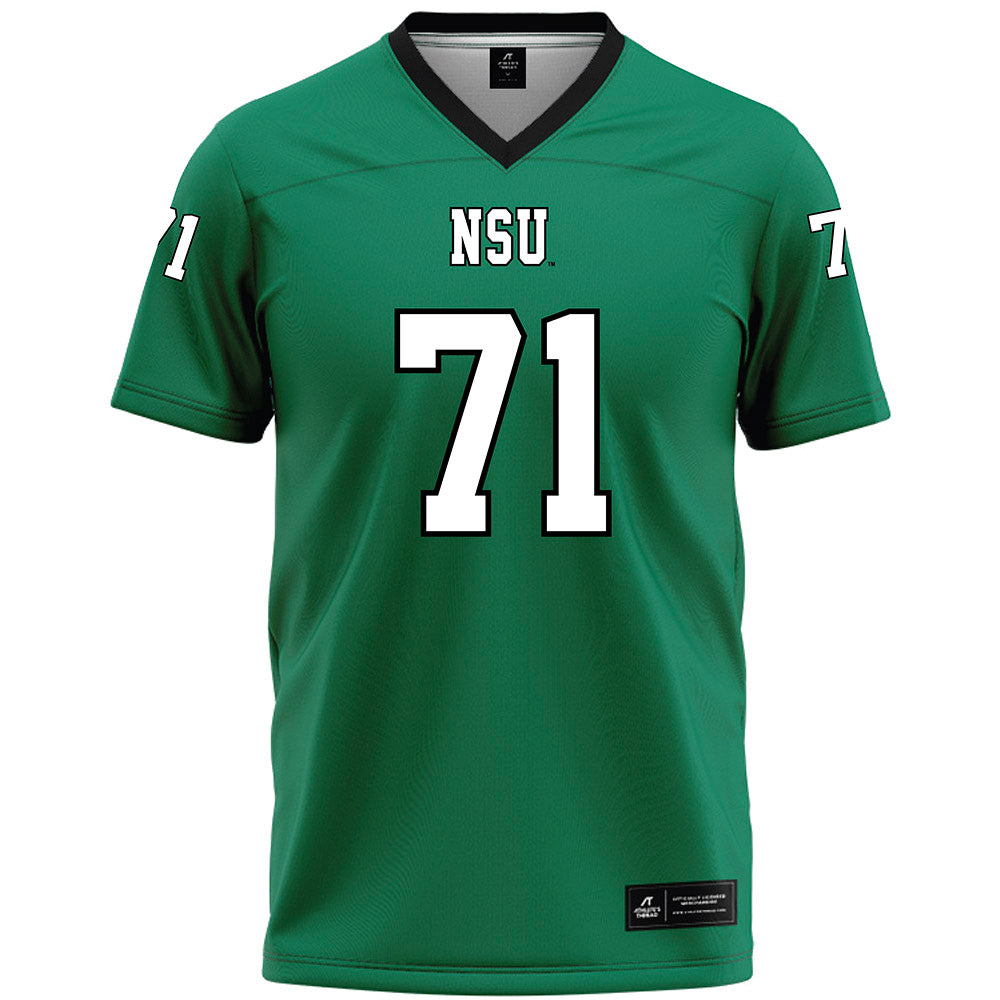 Northeastern State - NCAA Football : Cayson Badley - Green Premium Football Jersey-0