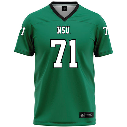 Northeastern State - NCAA Football : Cayson Badley - Green Premium Football Jersey-0
