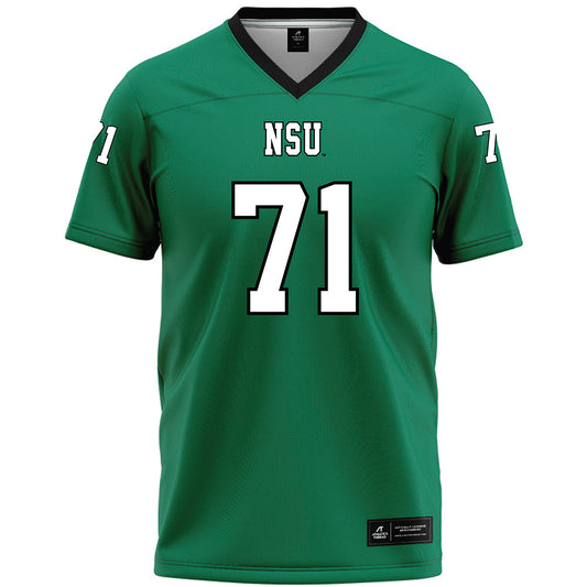 Northeastern State - NCAA Football : Cayson Badley - Green Premium Football Jersey-0