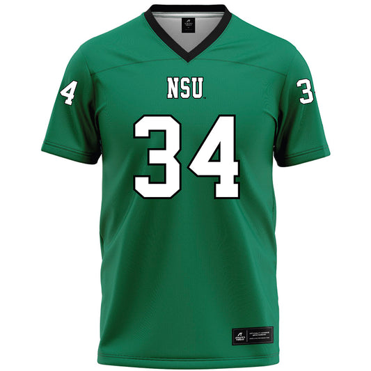 Northeastern State - NCAA Football : Donniel Wilson - Green Premium Football Jersey-0
