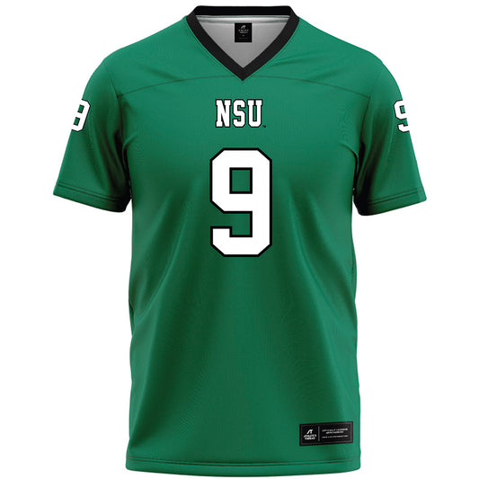 Northeastern State - NCAA Football : Troy Nguyen - Green Premium Football Jersey-0