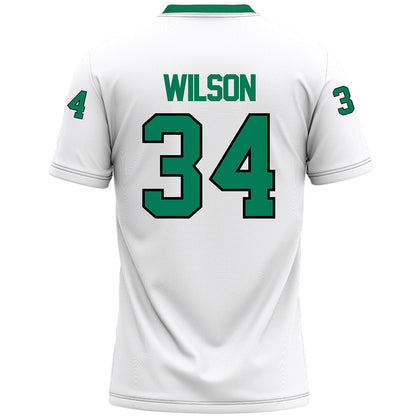 Northeastern State - NCAA Football : Donniel Wilson - White Premium Football Jersey-1