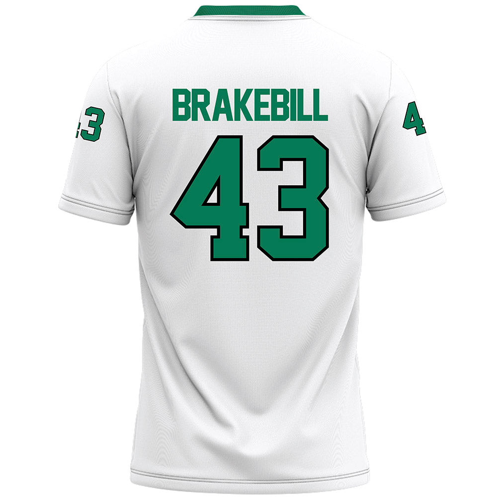 Northeastern State - NCAA Football : Kale Brakebill - White Premium Football Jersey-1