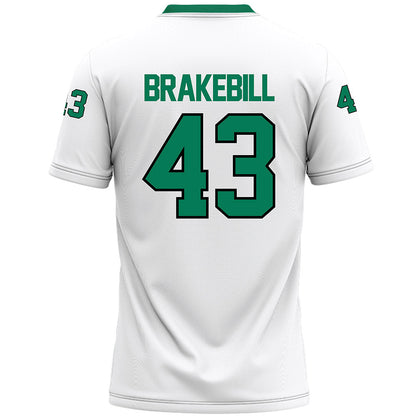 Northeastern State - NCAA Football : Kale Brakebill - White Premium Football Jersey-1