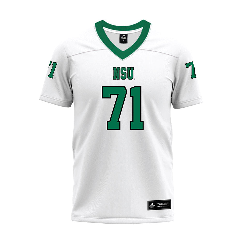 Northeastern State - NCAA Football : Cayson Badley - Green Premium Football Jersey-0