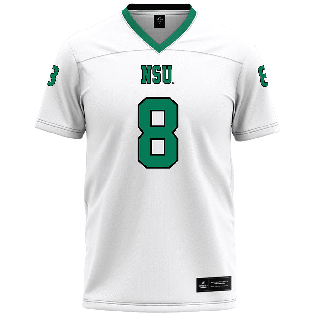 Northeastern State - NCAA Football : Khaden Walker - White Premium Football Jersey-0