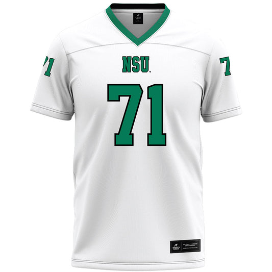 Northeastern State - NCAA Football : Cayson Badley - White Premium Football Jersey-0