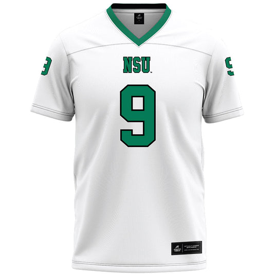 Northeastern State - NCAA Football : Troy Nguyen - White Premium Football Jersey-0