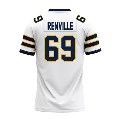 AU - NCAA Football : Elliott Renville - White Premium Football Jersey-1