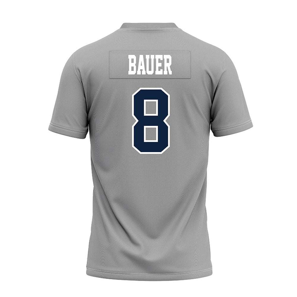 UT Martin - NCAA Football : Jase Bauer - Grey Premium Football Jersey-1