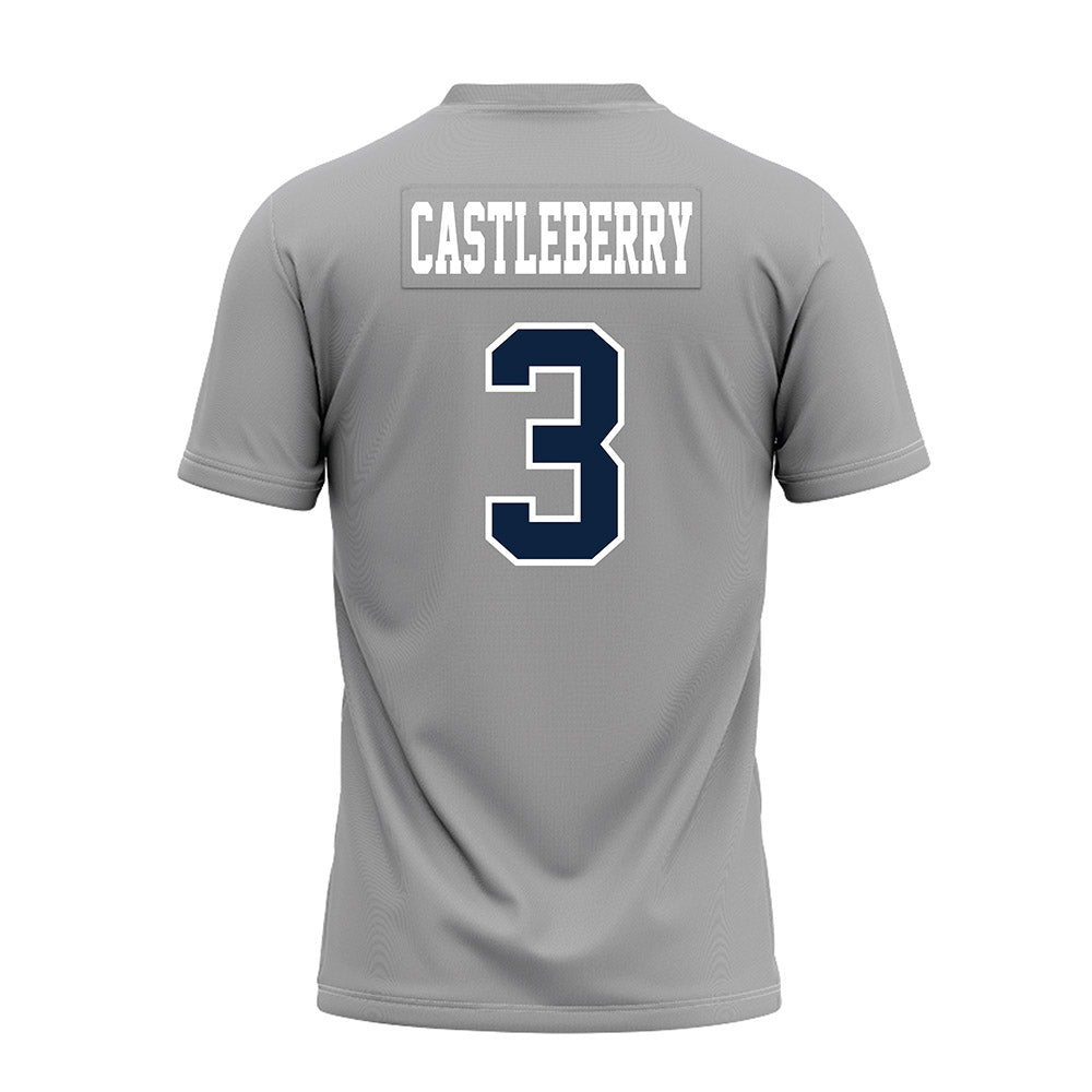 UT Martin - NCAA Football : Joel Castleberry - Grey Premium Football Jersey-1