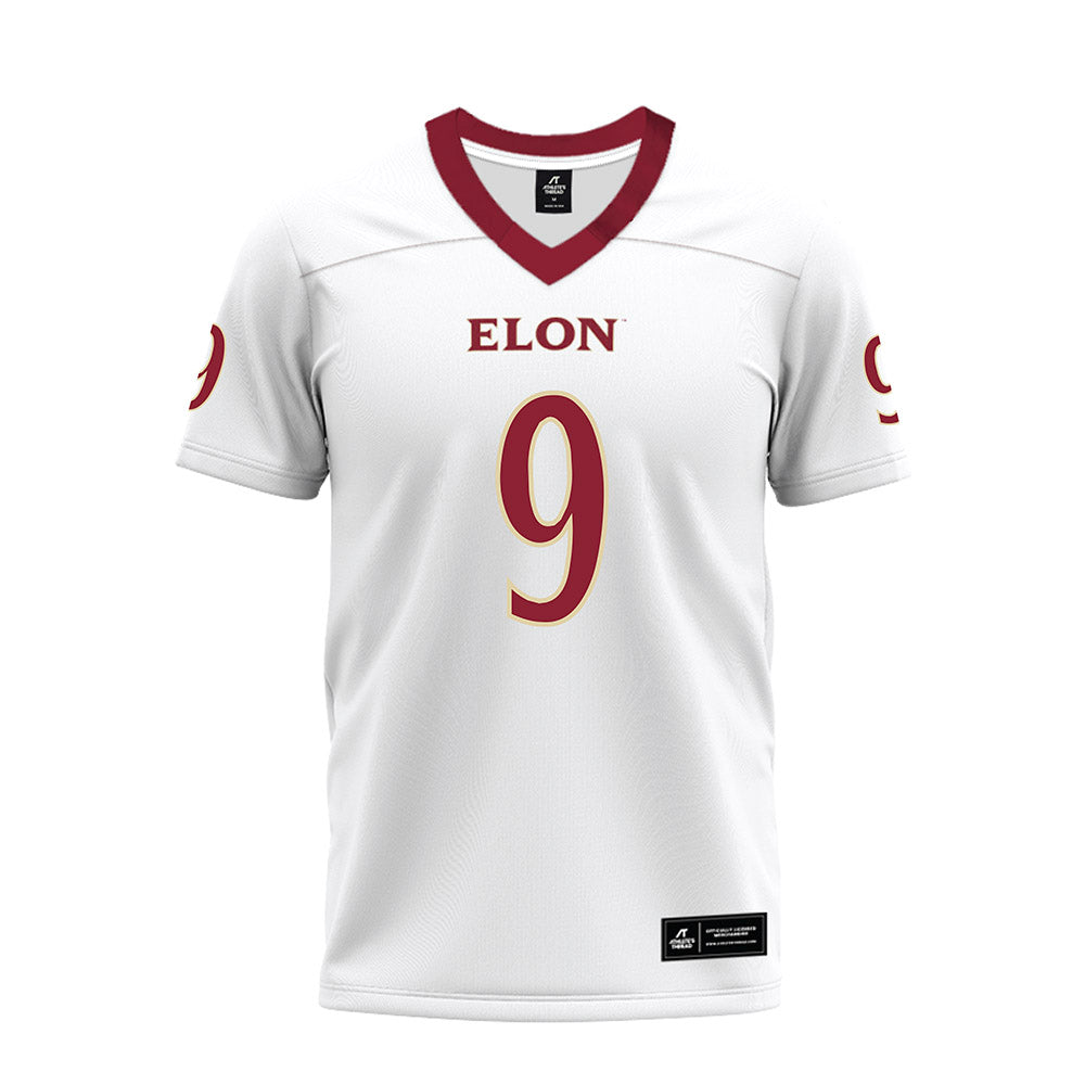 Elon - NCAA Football : Kenaz McMillian - Premium Football Jersey-0