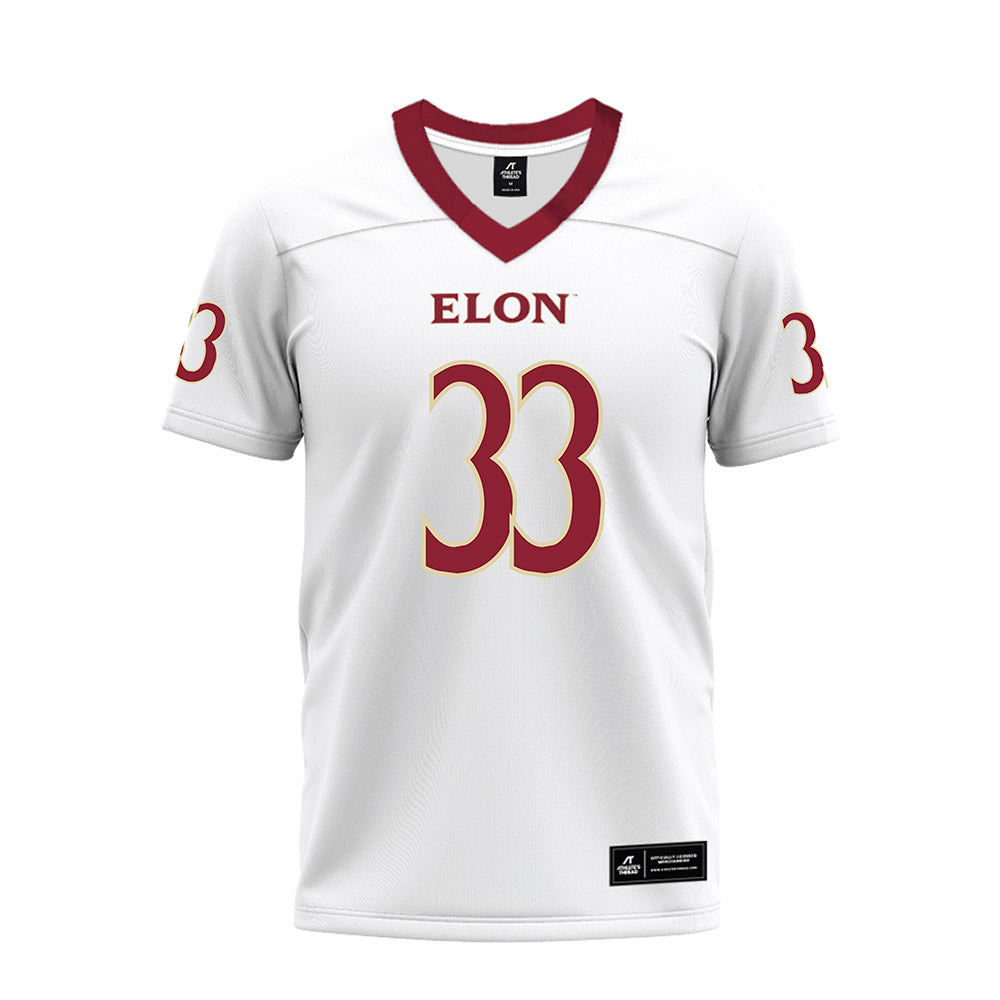 Elon - NCAA Football : Brodie Carroll - Premium Football Jersey-0